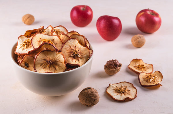 Dehydrated Sliced Red Apples