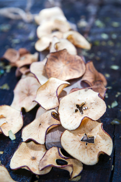 Dehydrated Sliced Red Apples
