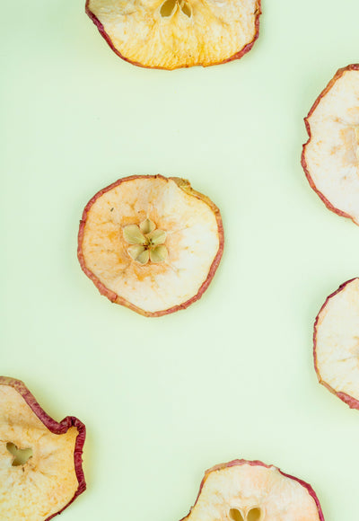 Dehydrated Sliced Red Apples
