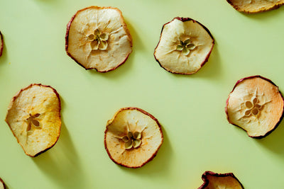 Dehydrated Sliced Red Apples