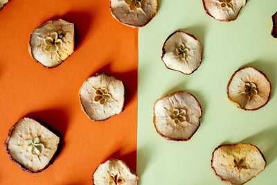 Dehydrated Sliced Red Apples
